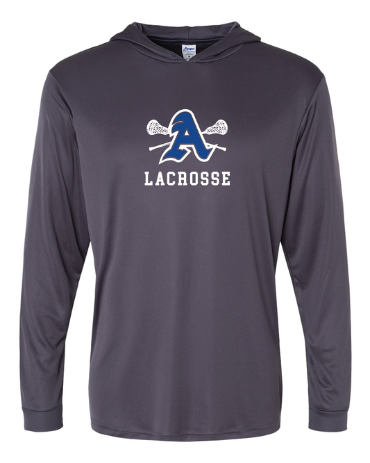 220 - Long Sleeve Hooded Performance T-Shirt - A Lacrosse