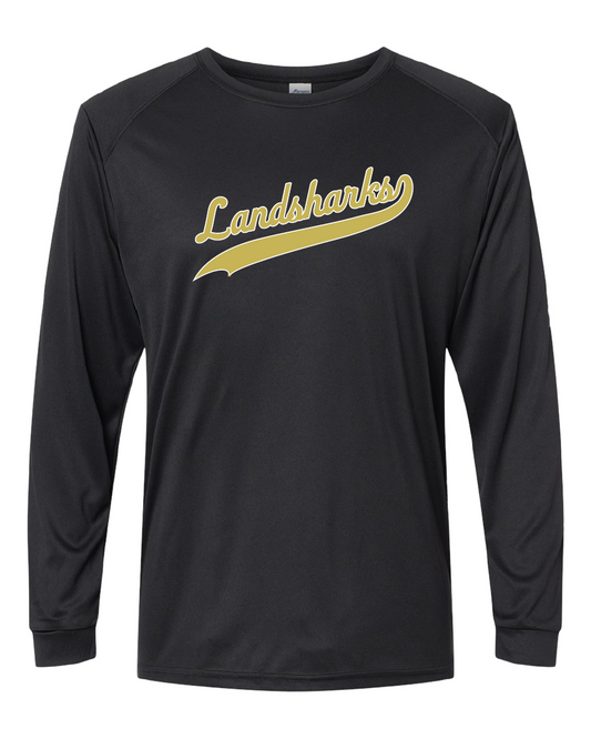 210 - Long Sleeve Performance T-Shirt - Script