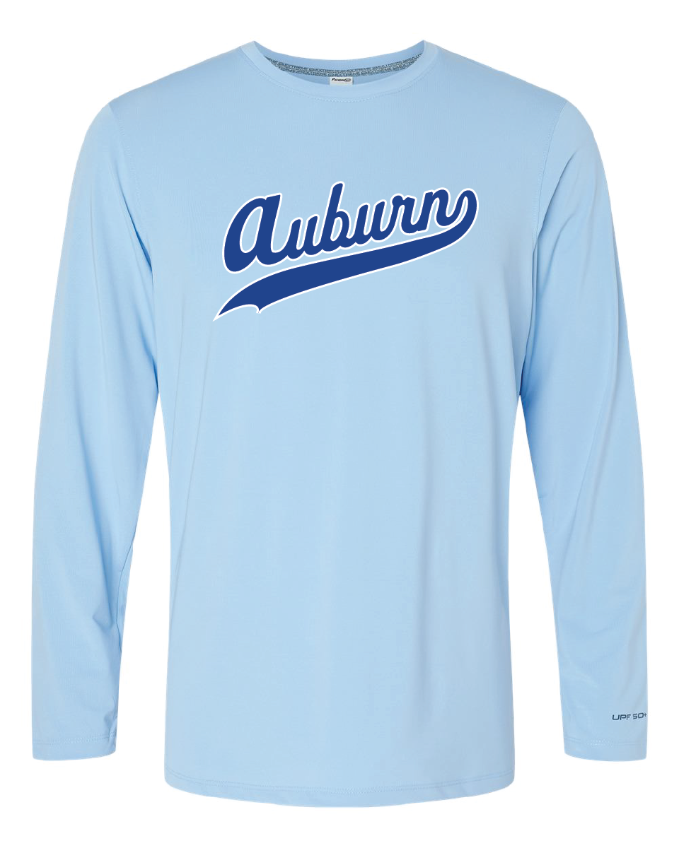 222 - Long Sleeve Performance T-Shirt - Auburn Script