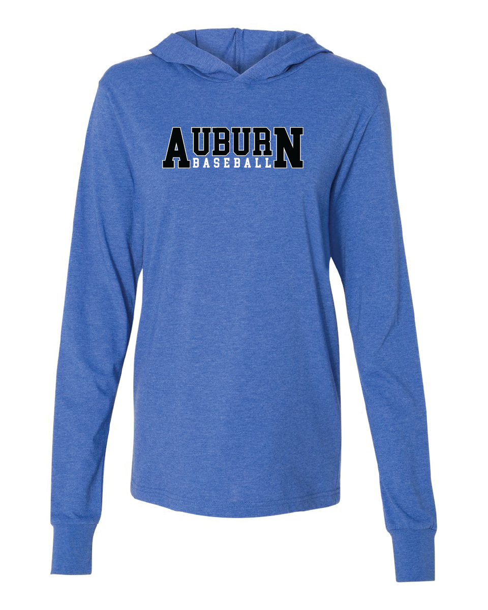 Long Sleeve Hooded Tee - Auburn Baseball