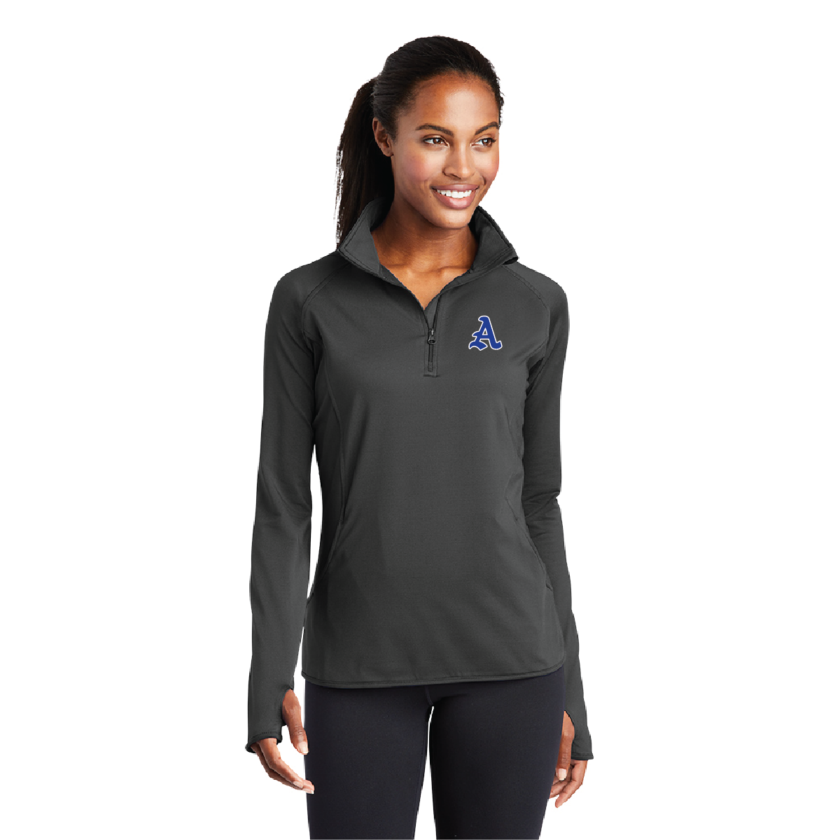 Ladies Sport-Wick® Stretch 1/4-Zip Pullover - A