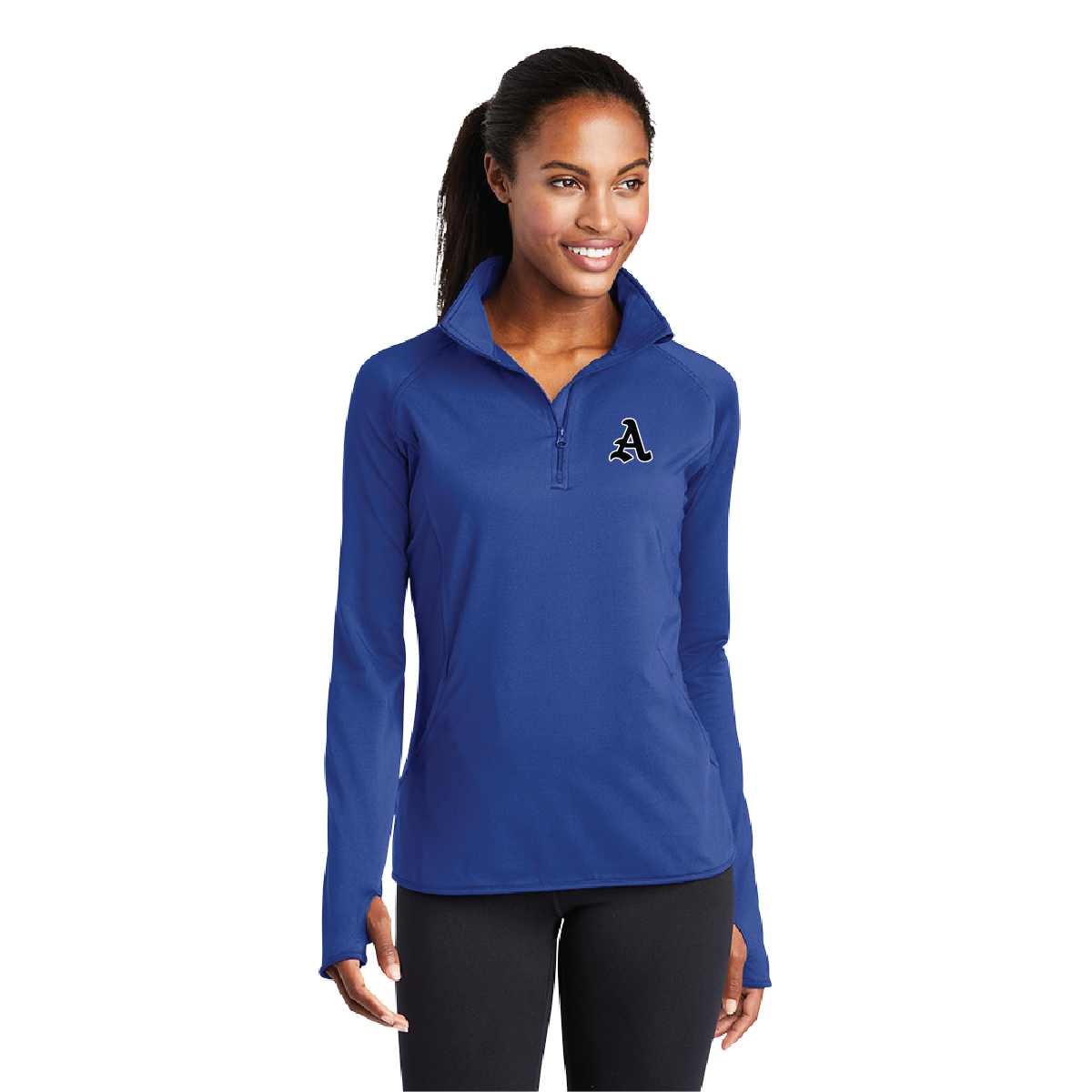 Ladies Sport-Wick® Stretch 1/4-Zip Pullover - A